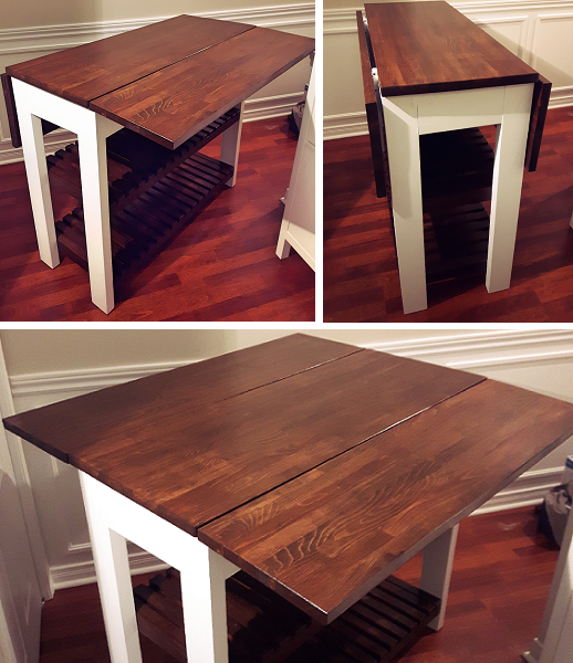 Diy drop leaf on sale kitchen island